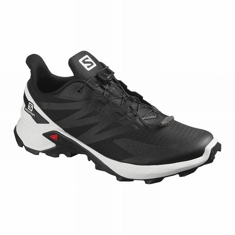 Zapatillas Trail Running Salomon Hombre Negras / Blancas - Salomon Argentina SUPERCROSS BLAST ,69170